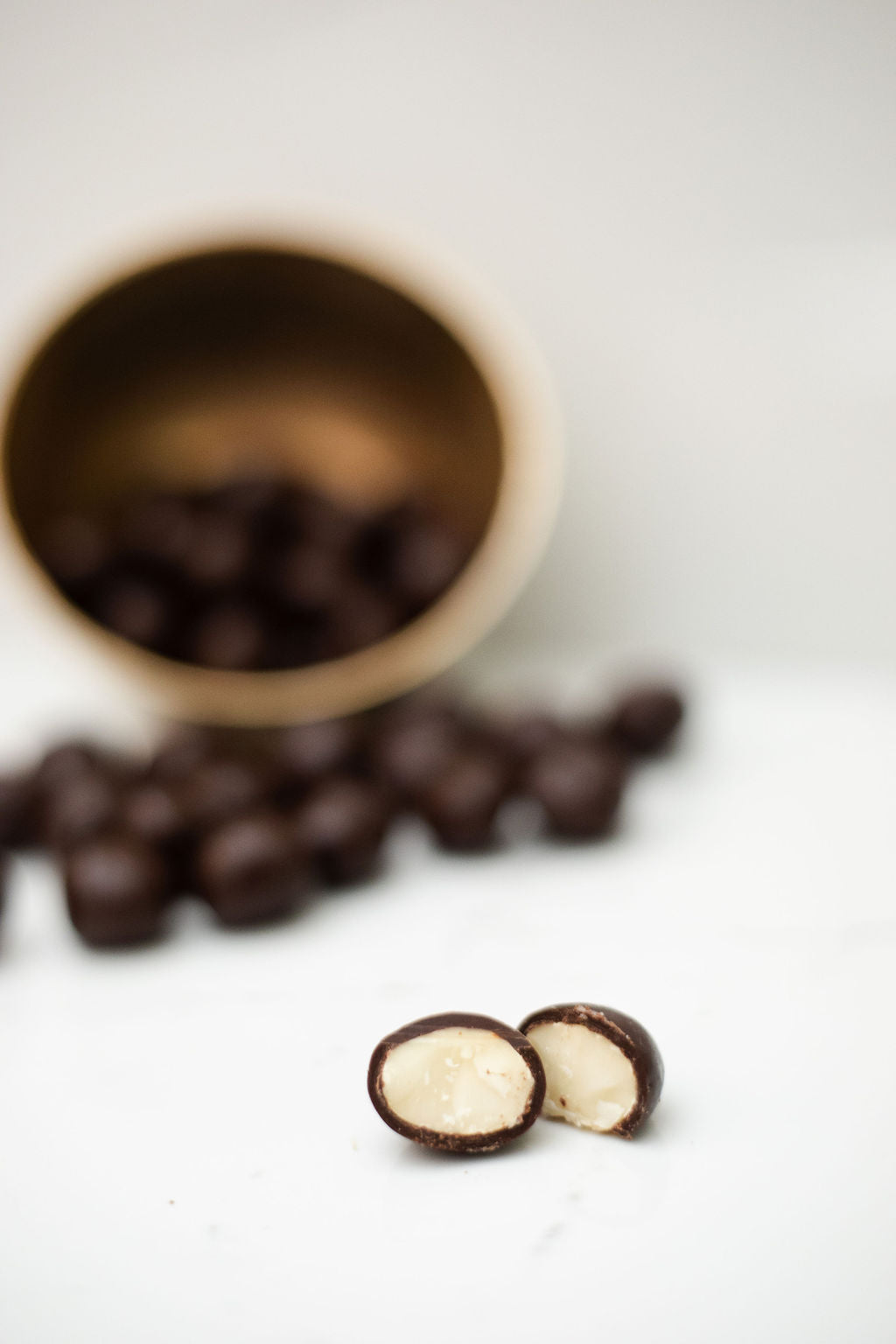 Dark Chocolate Kenyan Macadamia nuts with 72% Ecuador Dark Chocolate