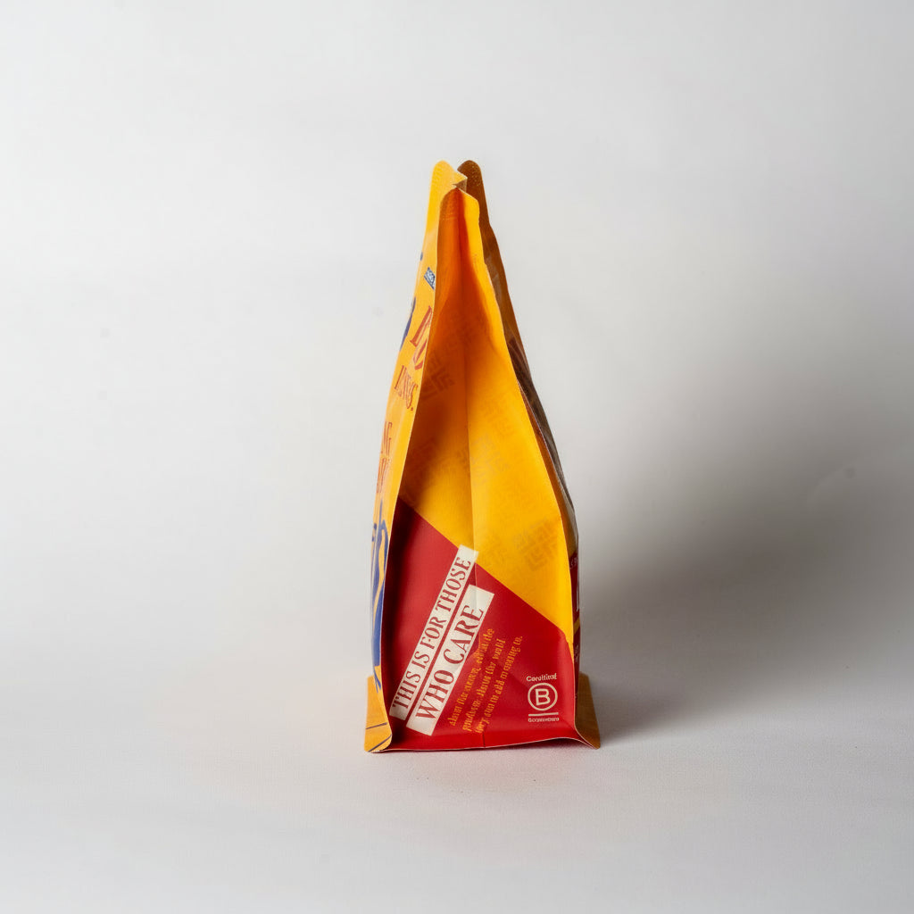 Fire Lily coffee bag side on a white background