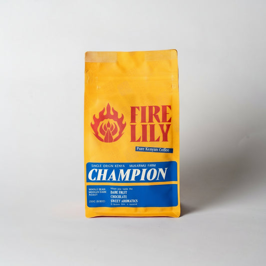 Fire Lily Champion product packaging on a white background