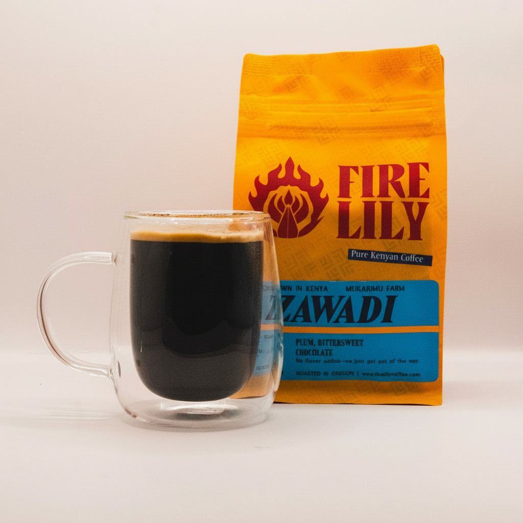 Zawadi with Coffee cup